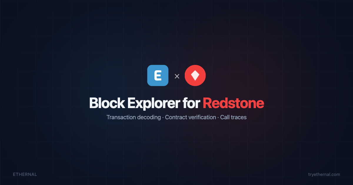 Block Explorer for Redstone — Ethernal